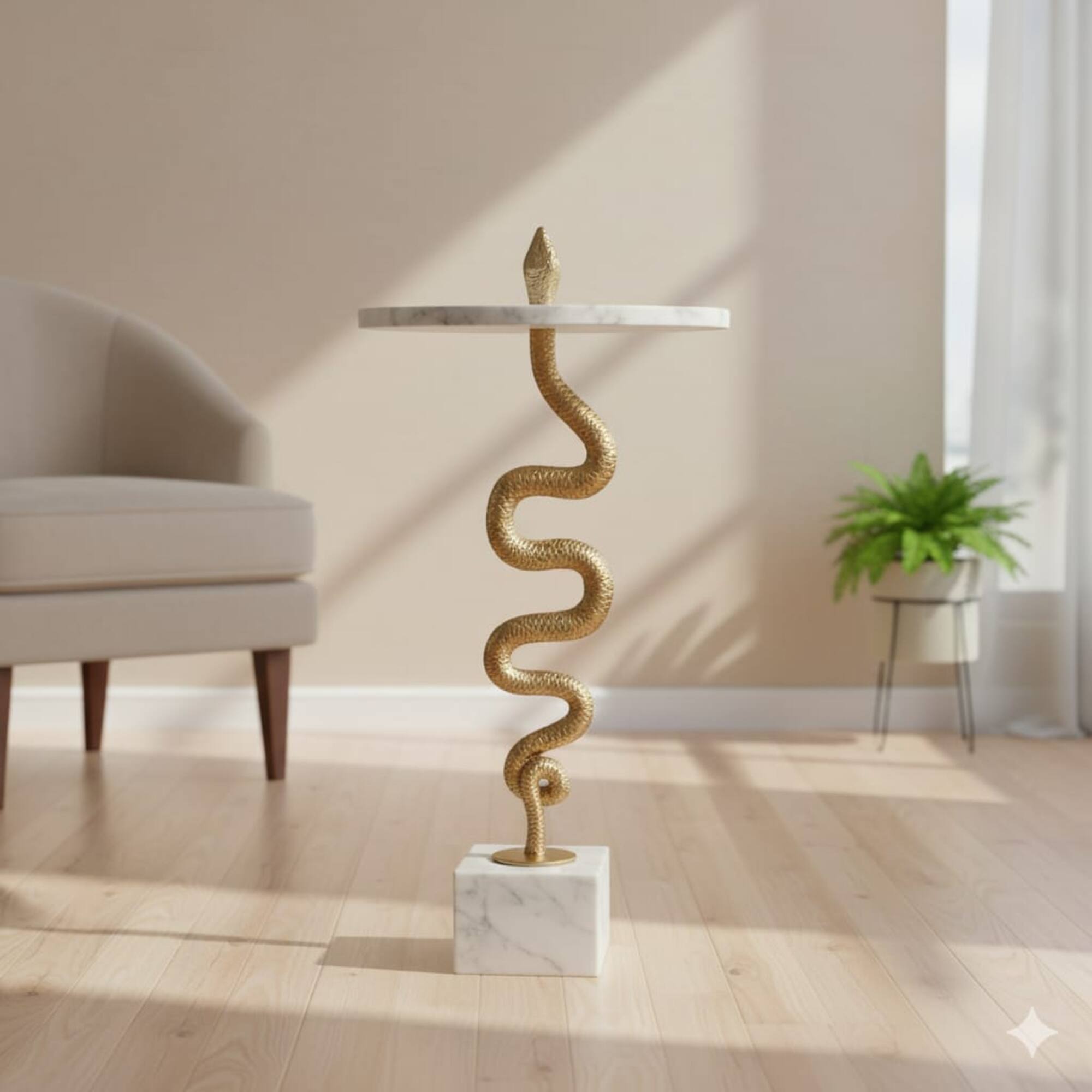 24" Marble Accent Table by Ashland®